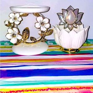 Bath & Body Works Floral candle holder wallflower plug car fragrance holder Set